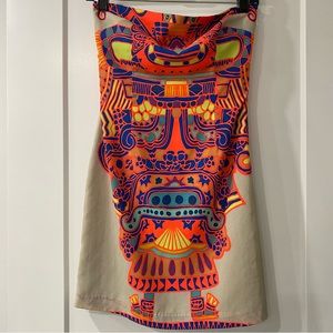 Mara Hoffman Neon Print Mini Dress